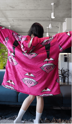 Ryomen Sukuna Jujutsu Kaisen Wearable Blanket Hoodie for Kids & Adults | OLM Toys (ONLINE ORDER ONLY)