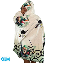 Zoro One Piece Wearable Blanket Hoodie for Kids & Adults | OLM Toys (ONLINE ORDER ONLY)