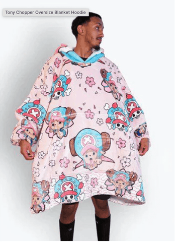 Tony Chopper One Piece Wearable Blanket Hoodie for Kids & Adults | OLM Toys (ONLINE ORDER ONLY)