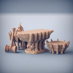 3D Printed Artisan Guild Dumlok Anvil Fiamma the Oracle Dumlok Flameseekers 28mm 32mm (Online Only)