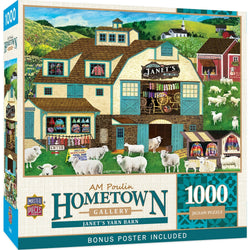 Hometown Gallery - Janet's Wool Goods 1000 Piece Jigsaw Puzzle (ONLINE ORDER ONLY)