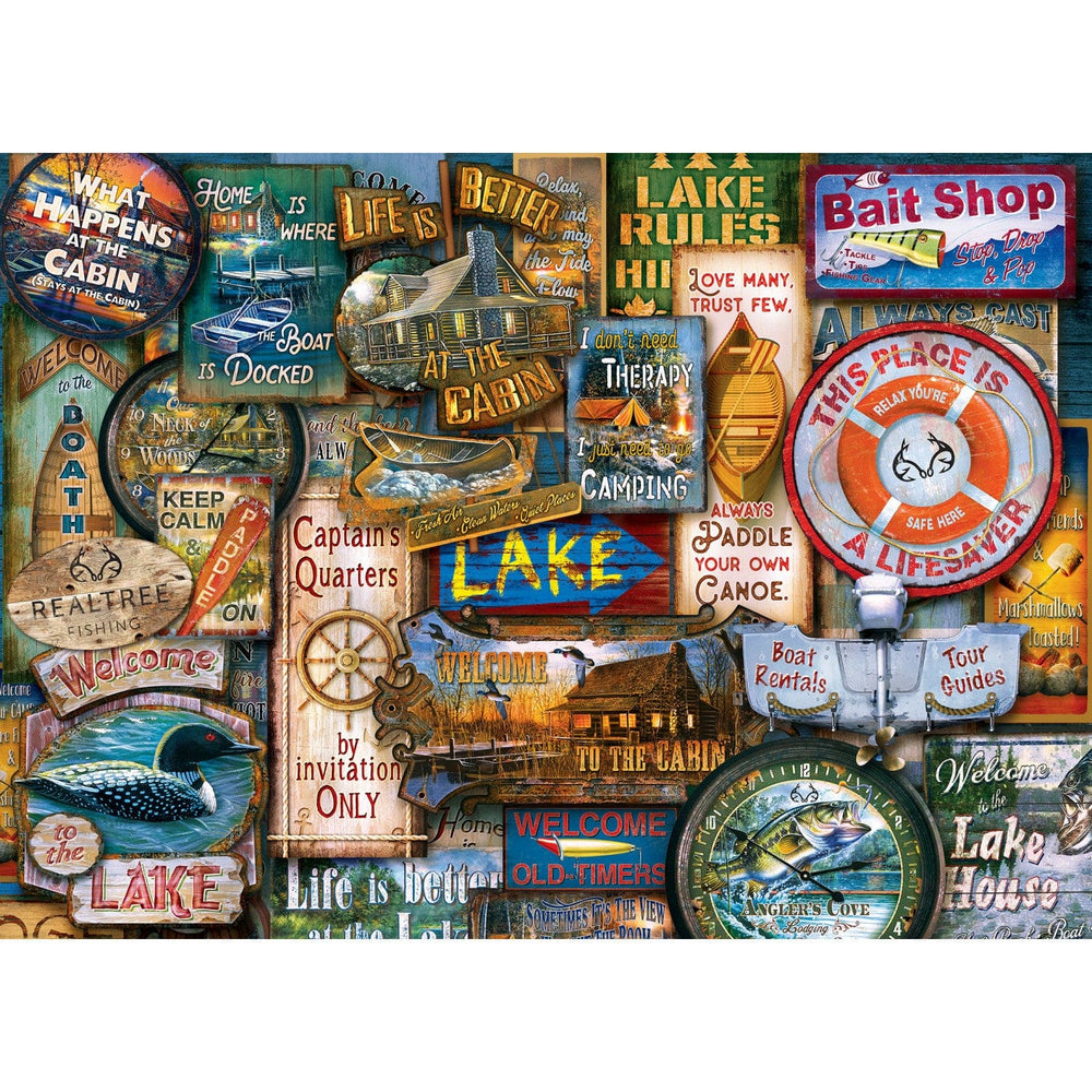 Realtree - Off to the Lakehouse 1000 Piece Jigsaw Puzzle (ONLINE ORDER ONLY)