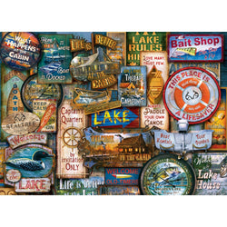 Realtree - Off to the Lakehouse 1000 Piece Jigsaw Puzzle (ONLINE ORDER ONLY)