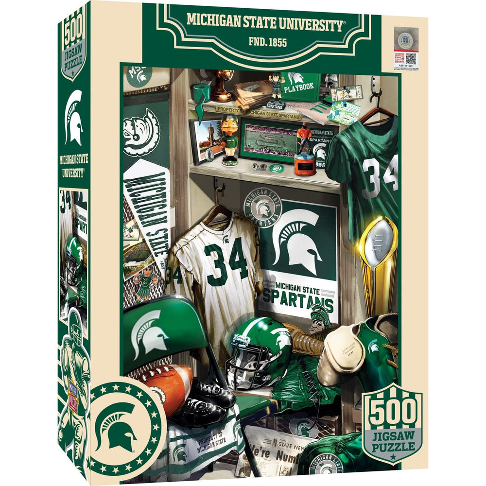 Michigan State Spartans - Locker Room 500 Piece Jigsaw Puzzle (ONLINE ORDER ONLY)