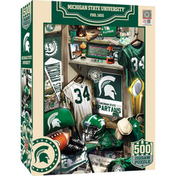 Michigan State Spartans - Locker Room 500 Piece Jigsaw Puzzle (ONLINE ORDER ONLY)