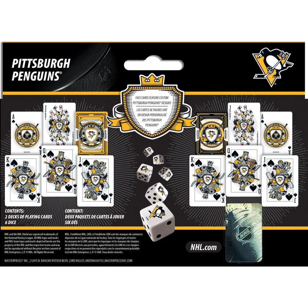 Pittsburgh Penguins - 2-Pack Playing Cards & Dice Set (ONLINE ORDER ONLY)