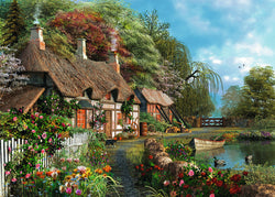 Puzzle: Large Format - Cottage on a Lake (ONLINE ORDER ONLY)