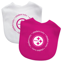 Pittsburgh Steelers - Baby Bibs 2-Pack - Pink (ONLINE ORDER ONLY)