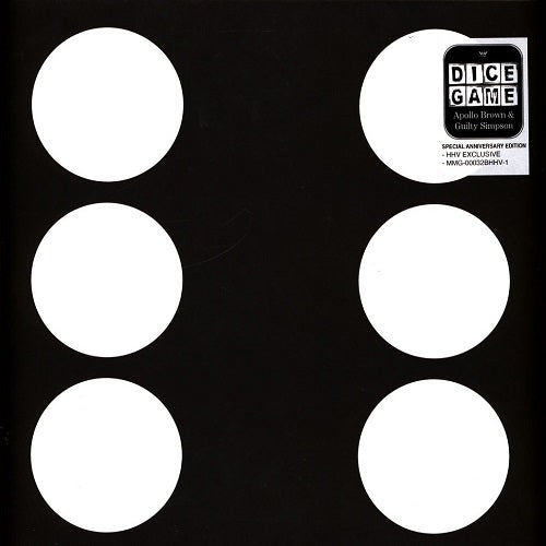 Apollo Brown & Guilty Simpson - Dice Game (Indie Exclusive, Black & White Splatter, Anniversary Edition) [Vinyl] (ONLINE ORDER ONLY)
