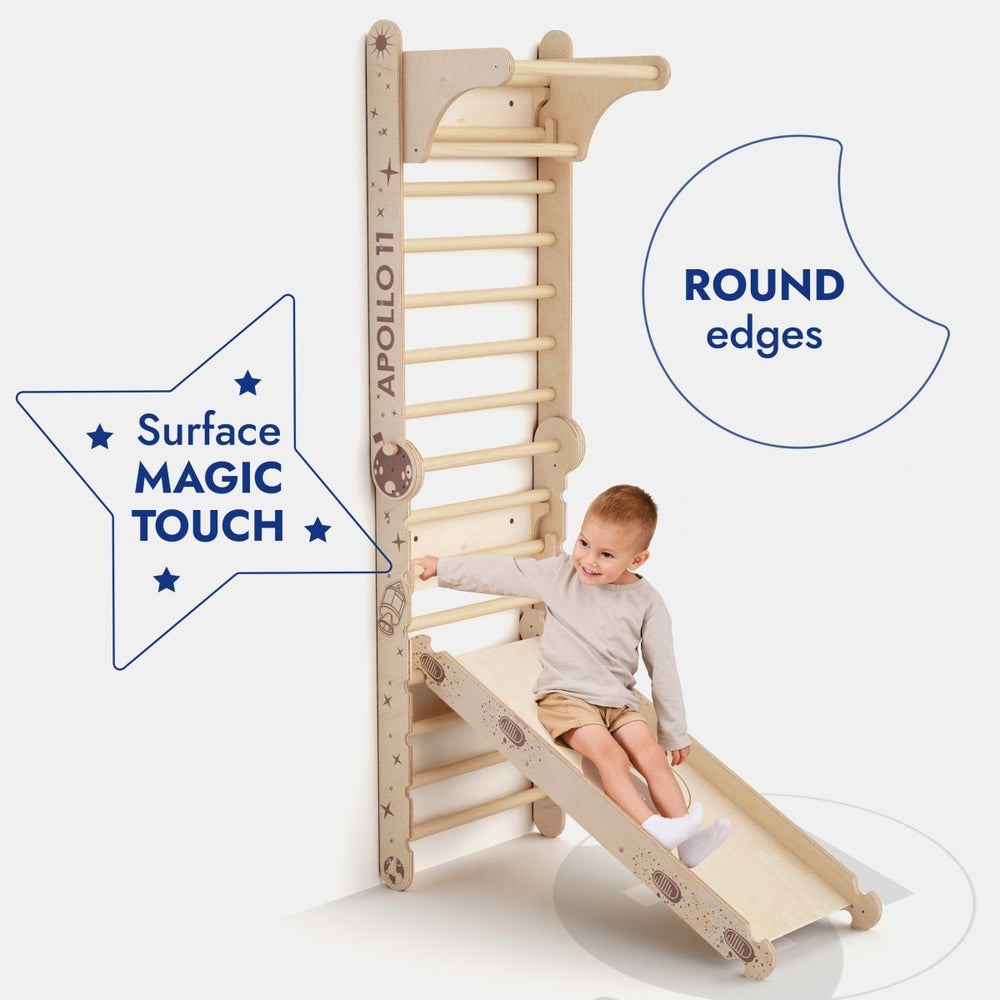 Apollo Swedish Wall / Climbing ladder for Little Austronauts + Moon swing Set + Slide Board (ONLINE ORDER ONLY)