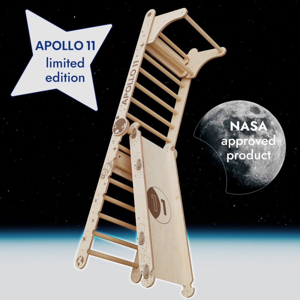 Apollo Swedish Wall / Climbing ladder for Little Austronauts + Moon swing Set + Slide Board (ONLINE ORDER ONLY)