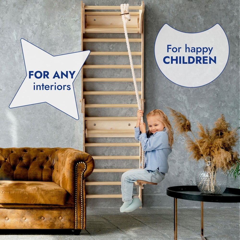 Apollo Swedish Wall / Climbing ladder for Little Austronauts + Moon swing Set + Slide Board (ONLINE ORDER ONLY)