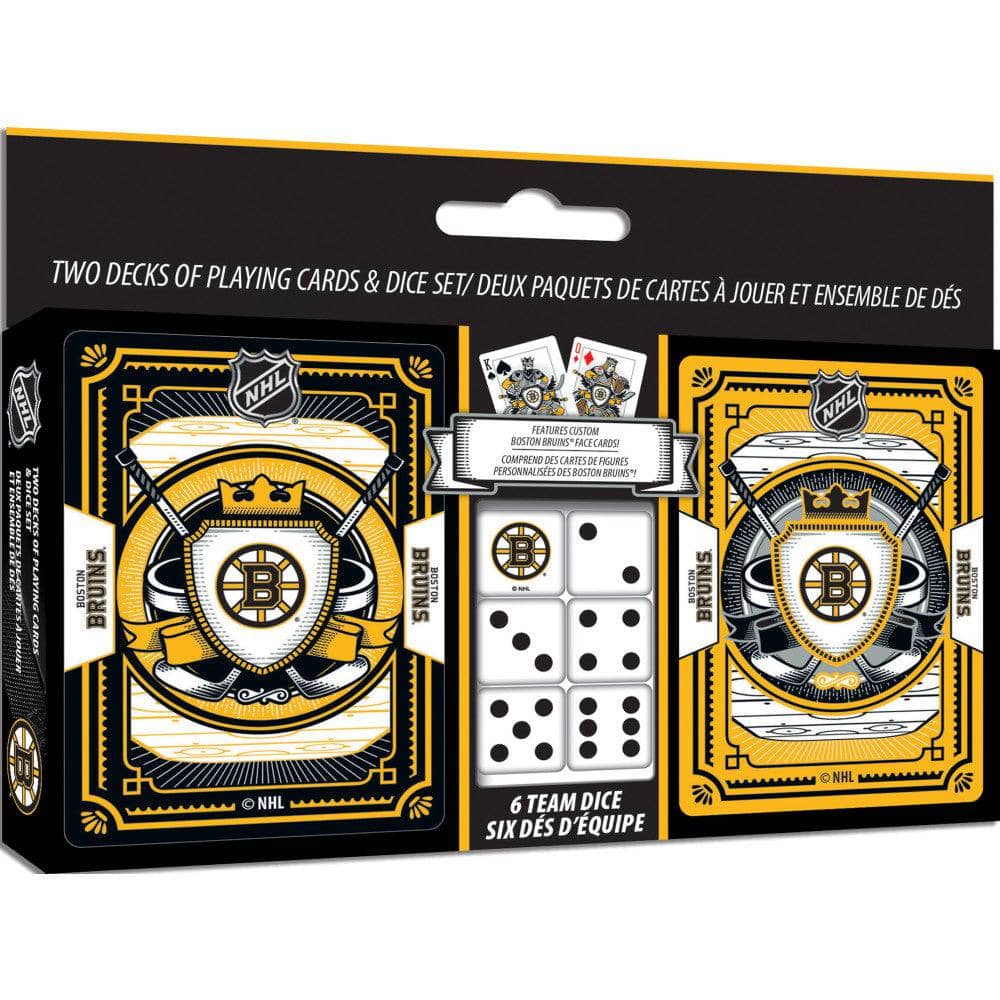 Boston Bruins - 2-Pack Playing Cards & Dice Set (ONLINE ORDER ONLY)
