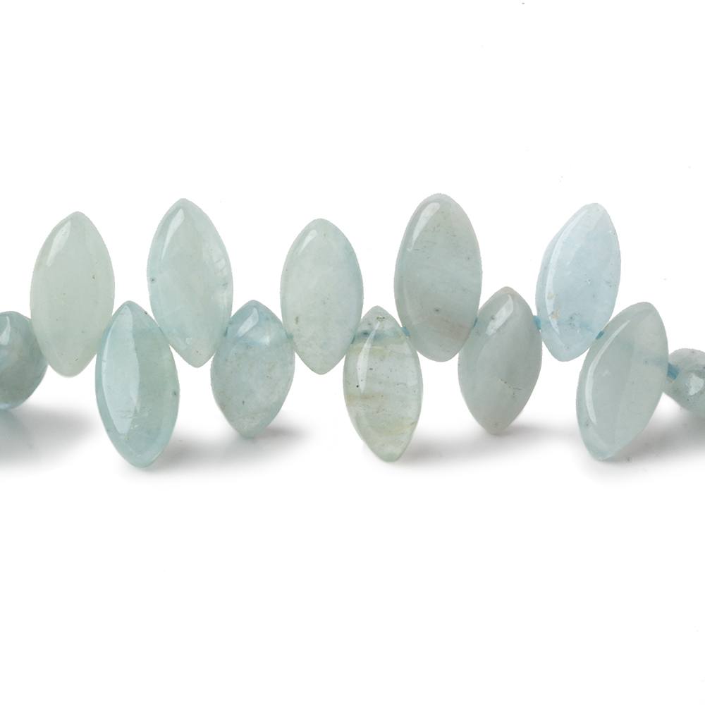 Aquamarine top drilled plain marquise beads 16 inch 86 pieces A (ONLINE ORDER ONLY)