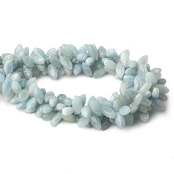 Aquamarine top drilled plain marquise beads 16 inch 86 pieces A (ONLINE ORDER ONLY)