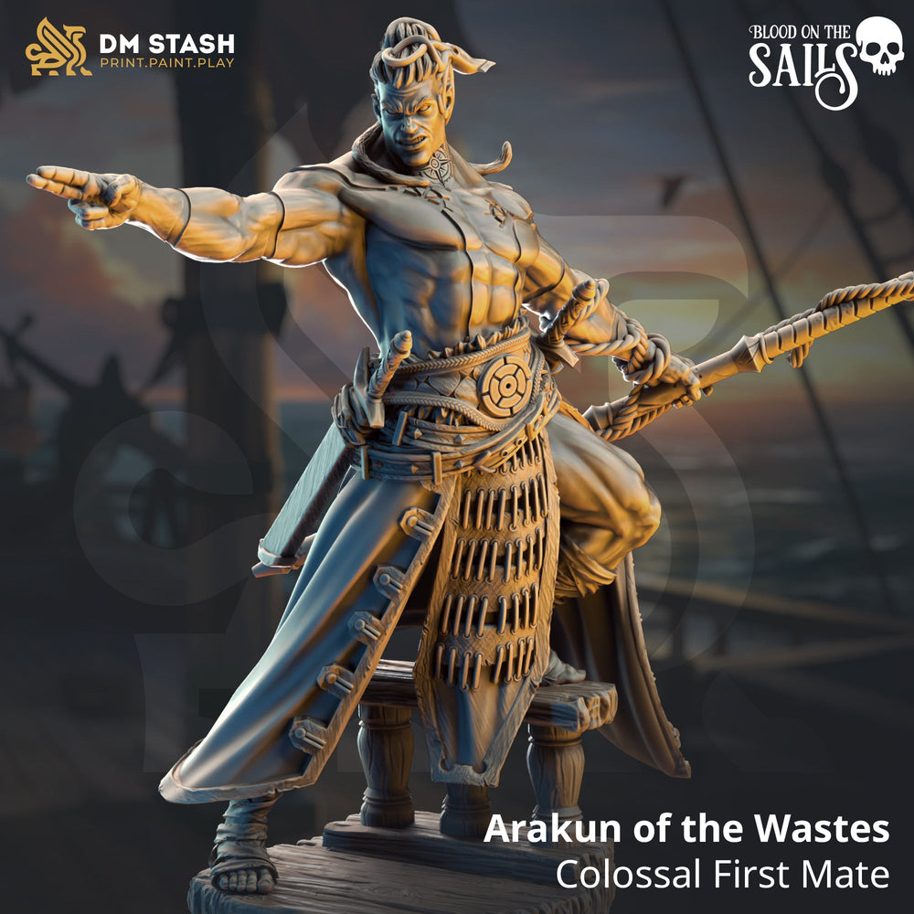 Arakun of the Wastes, Colossal First Mate (Male Goliath Pirate) (Online Only)