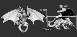 3D Printed Sordane Publishing Ancient Black Dragon 28 32mm D&D (Online Only)