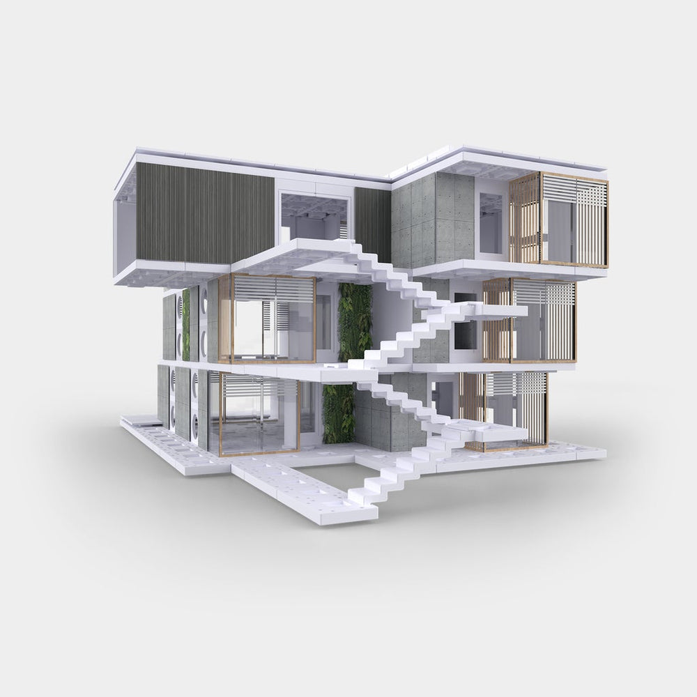 Bundle kit of 6 Arckit A500 Architectural Model Building Kits & Building Plates (ONLINE ORDER ONLY)