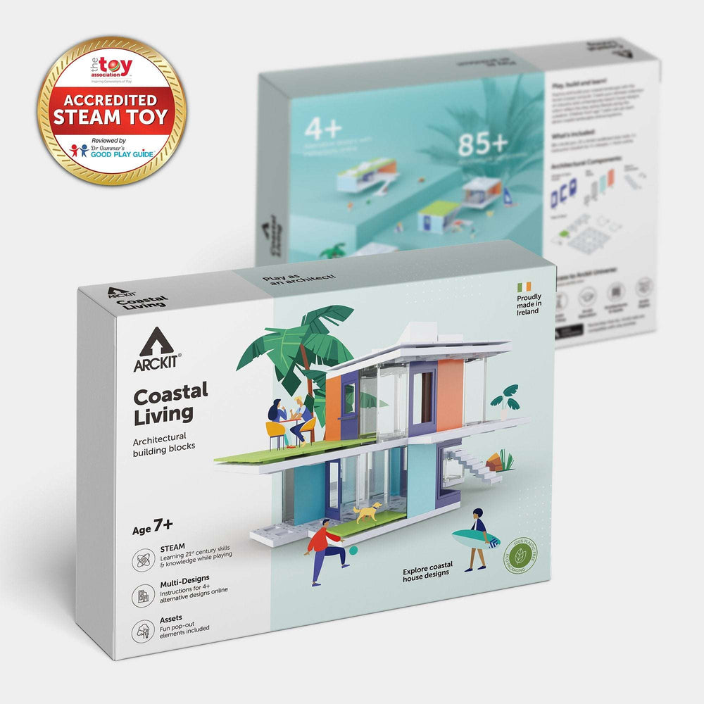 Bundle kit of 6 Arckit Coastal Living Architectural Model Building Kits & Building Plates (ONLINE ORDER ONLY)