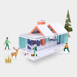 Bundle kit with Arckit Coastal Living, Mountain Living and Desert Living Architectural Model Kits (ONLINE ORDER ONLY)
