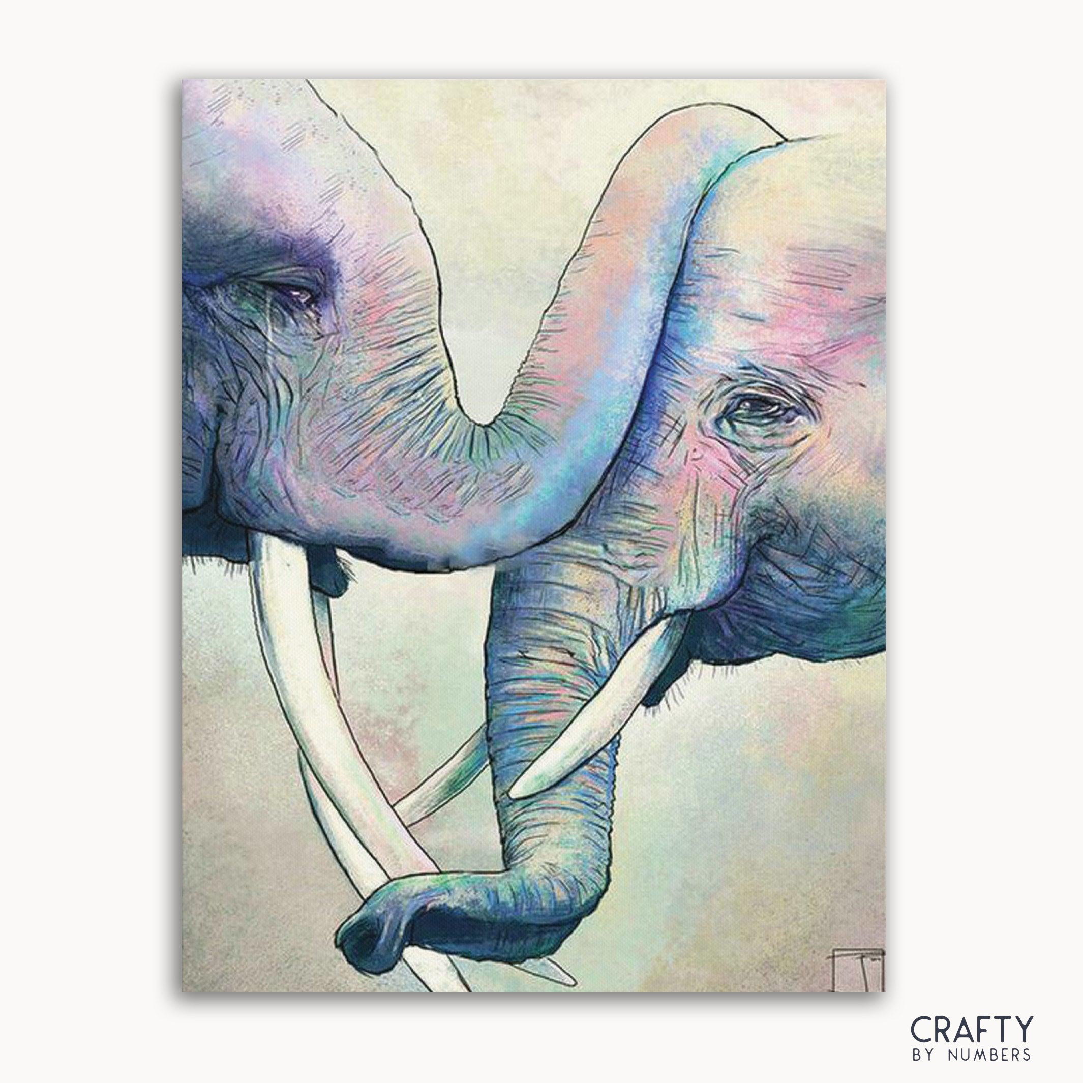 Art Elephants In Love (ONLINE ORDER ONLY)
