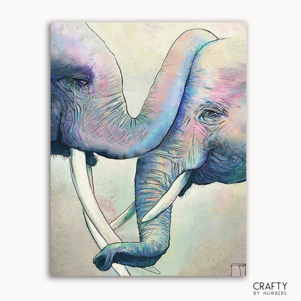 Art Elephants In Love (ONLINE ORDER ONLY)