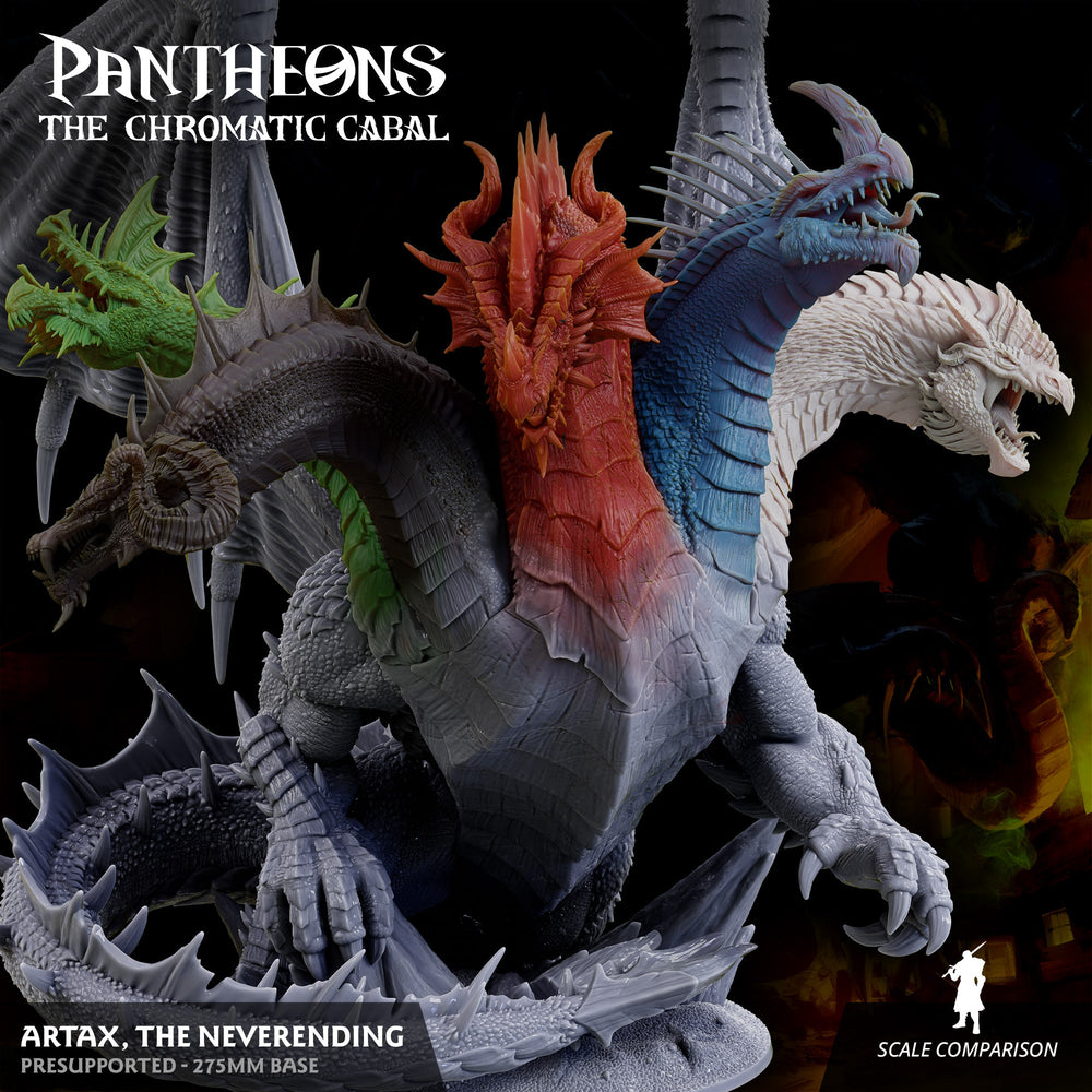 3D Printed Sordane Publishing Artax Pantheons The Chromatic Cabal 28 32mm D&D (Online Only)