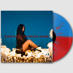 Everything's On Fire But I'm Fine [Explicit Content] (Indie Exclusive, Limited Edition, Blue/Red Split Splatter Colored Vinyl, Alternate Cover) [Vinyl] (ONLINE ORDER ONLY)