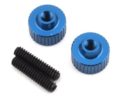Team Associated Battery Strap Thumbscrews With Set Screws (2) (ONLINE ORDER ONLY)