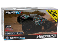 Team Associated Reflex 14MT 1/14 RTR 4WD Brushless Mini Monster Truck Combo (Blue/Purple) w/2.4GHz Radio, Battery & Charger 20190C (ONLINE ORDER ONLY)