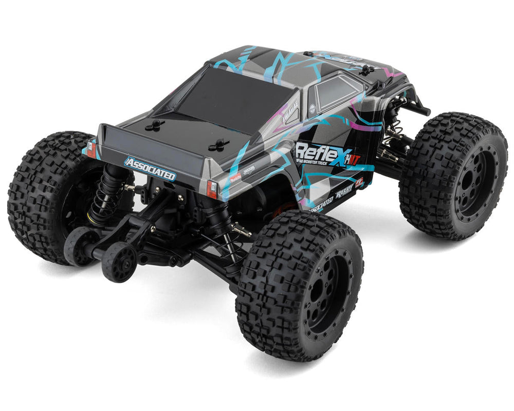 Team Associated Reflex 14MT 1/14 RTR 4WD Brushless Mini Monster Truck Combo (Blue/Purple) w/2.4GHz Radio, Battery & Charger 20190C (ONLINE ORDER ONLY)