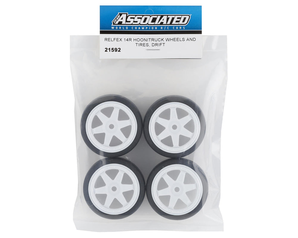 Team Associated Reflex 14R Hoonitruck Wheels and Tires Drift (ONLINE ORDER ONLY)