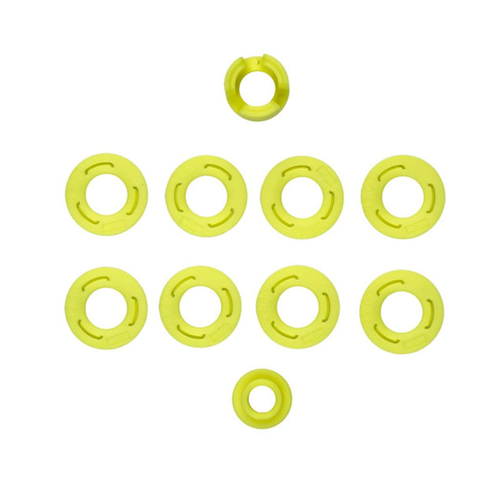 Team Associated RC28R Factory Team Yellow Sidewall Flange Set – 1/28 Scale Upgrade
