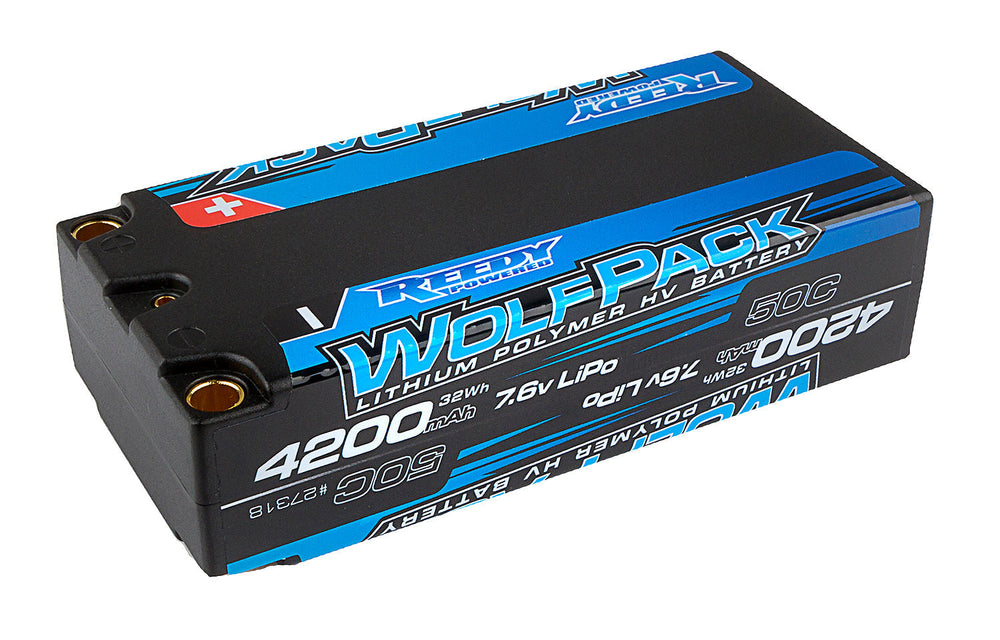 Team Associated Wolfpack HV-LiPo Battery 4200mAh 50C 7.6V Shorty (ONLINE ORDER ONLY)