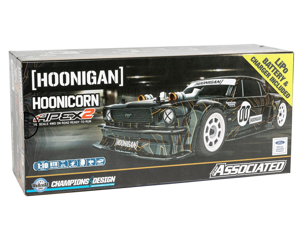 Team Associated Apex2 Hoonicorn RTR 1/10 Electric 4WD Touring Combo 2.4GHz Radio Battery & Charger (ONLINE ORDER ONLY)