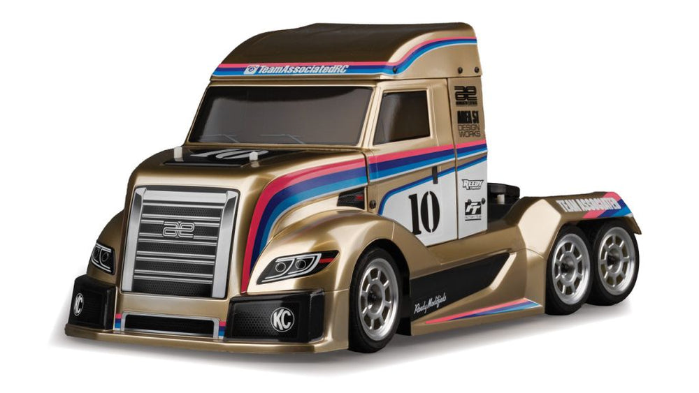 Team Associated RC10 American Custom 6x6 1/10 Electric On-Road Semi-Truck Kit (Metallic Gold Edition) 30143 (ONLINE ORDER ONLY)