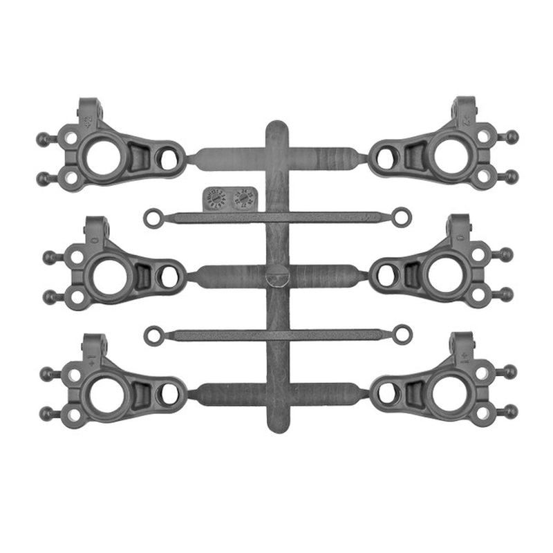 Team Associated RC10TC8 FT Carbon Steering Block Set 32065 (ONLINE ORDER ONLY)