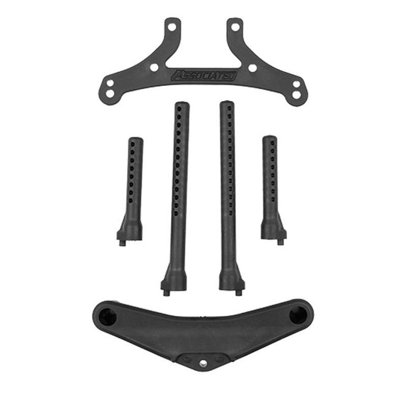Team Associated RC10TC8 Front Bumper and Body Post Set 32066 (ONLINE ORDER ONLY)