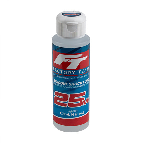 Team Associated 25Wt Silicone Shock Oil 4oz Bottle (275 cSt) (ONLINE ORDER ONLY)