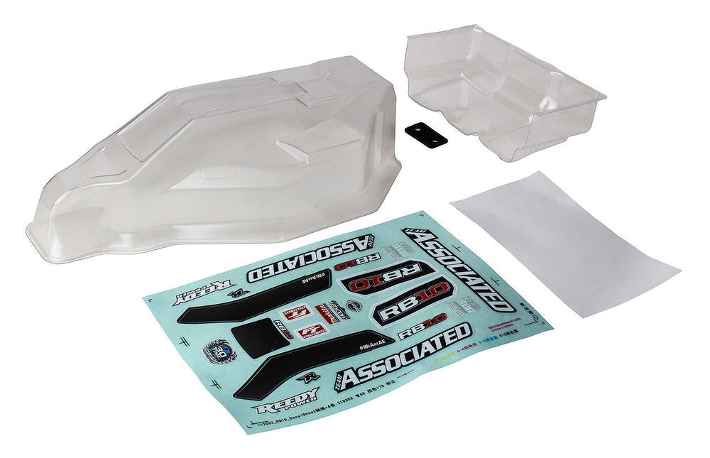 Team Associated RB10 Body and Wing Clear (ONLINE ORDER ONLY)