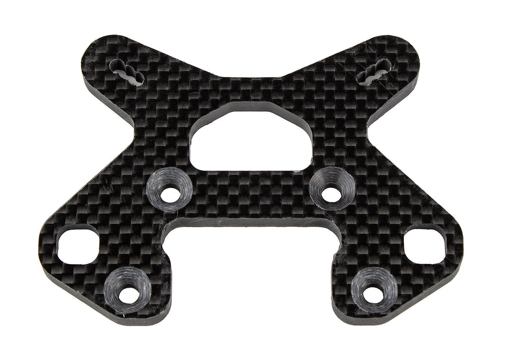 Team Associated RC8B4.1 FT Front Shock Tower, 26.5, Carbon Fiber 81633 (ONLINE ORDER ONLY)
