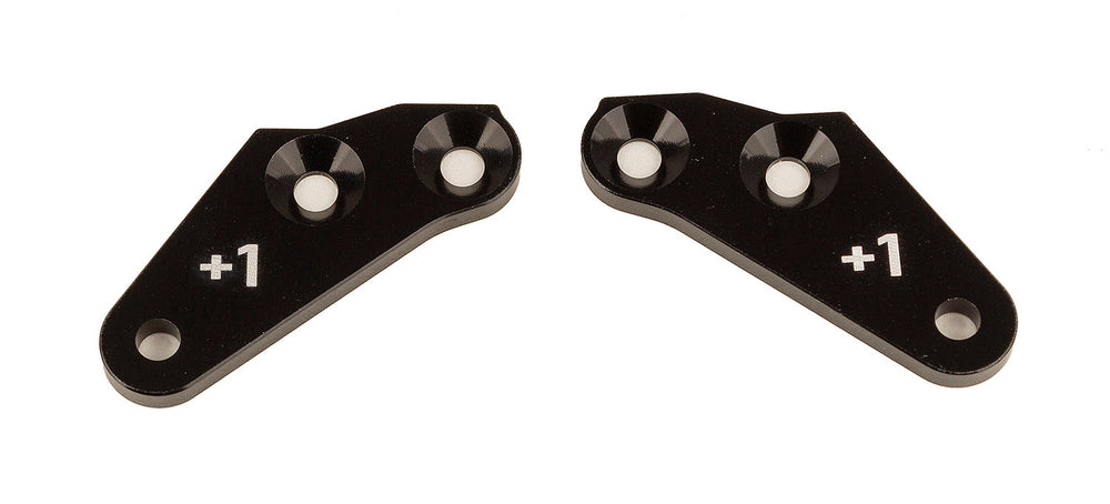 Team Associated RC8B4 Steering Block Arms, +1, Aluminum, for RC8B4.1/RC8B4.1e 81640 (ONLINE ORDER ONLY)