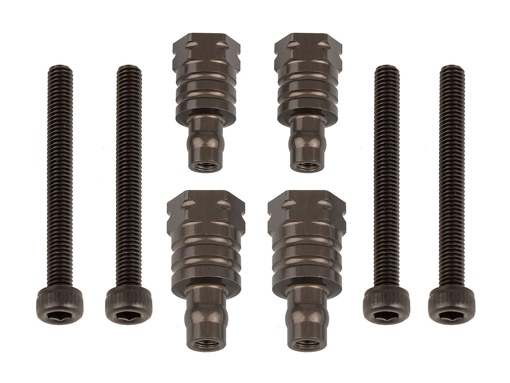 Team Associated RC8B4 FT Shock Bushings, 12.5mm & 16mm, Aluminum 81657 (ONLINE ORDER ONLY)