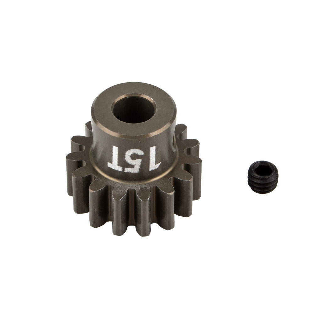 Team Associated Factory Team Pinion Gear 15 Tooth-MOD 1 5mm Shaft Aluminum (ONLINE ORDER ONLY)