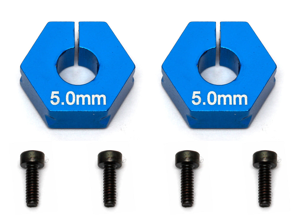 Team Associated Factory Team Clamping Wheel Hexes 5.0mm Offset for DR10 ProSC10 RC10 Reflex DB10 SR10 (ONLINE ORDER ONLY)