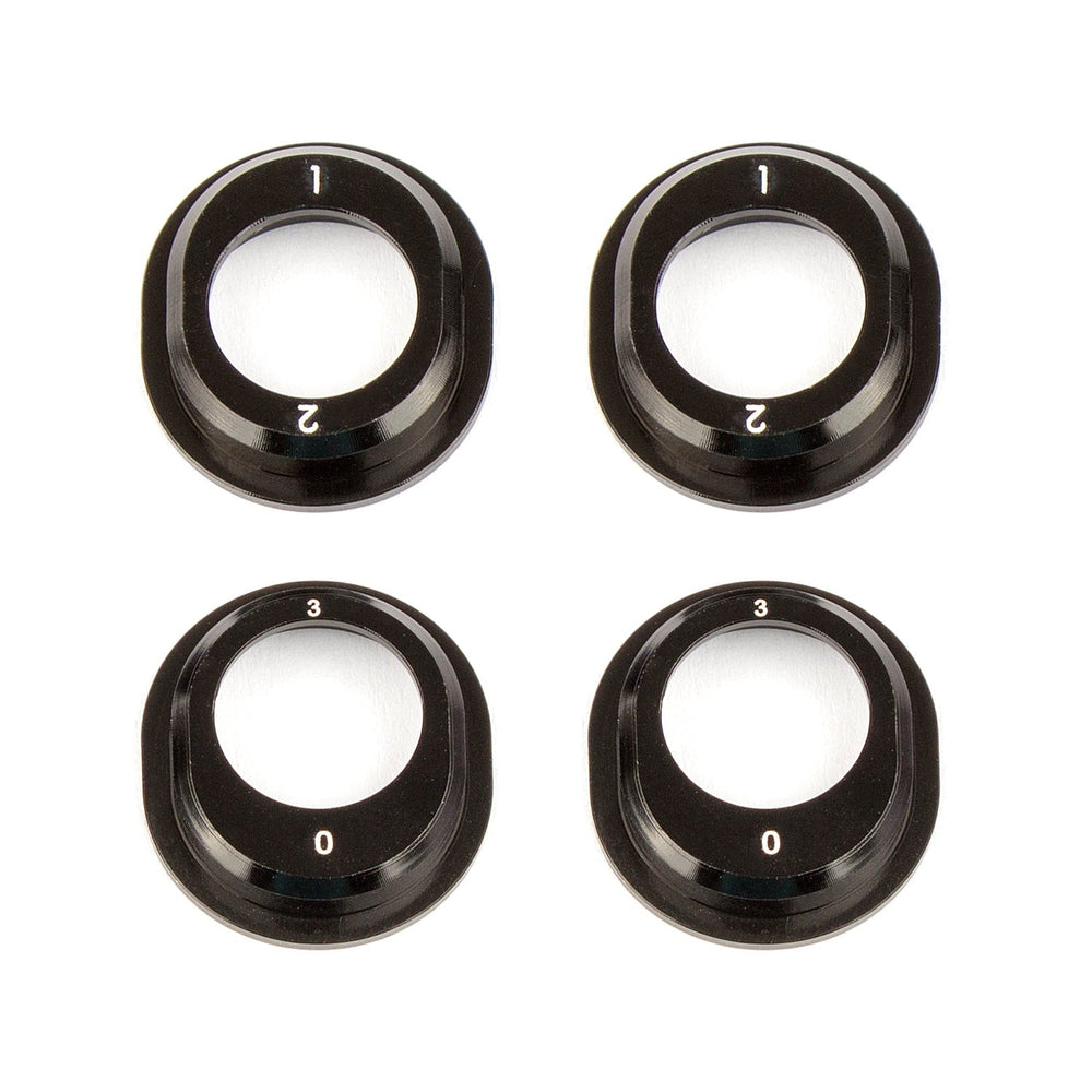 Team Associated Aluminum Differential Height Inserts for B6.1 Black (ONLINE ORDER ONLY)