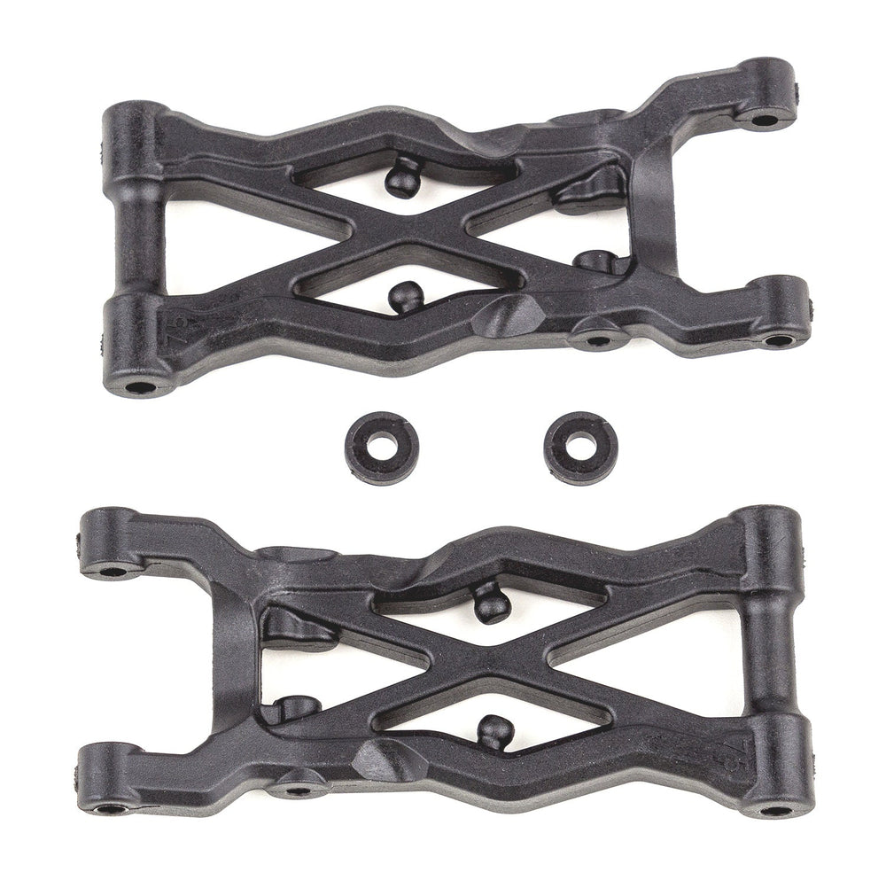 Team Associated RC10B6.2 Factory Team Rear Suspension Arms 75mm Carbon Fiber (ONLINE ORDER ONLY)