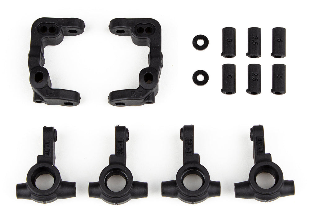 Team Associated RC10B6.4 1mm Scrub Caster and Steering Blocks (ONLINE ORDER ONLY)
