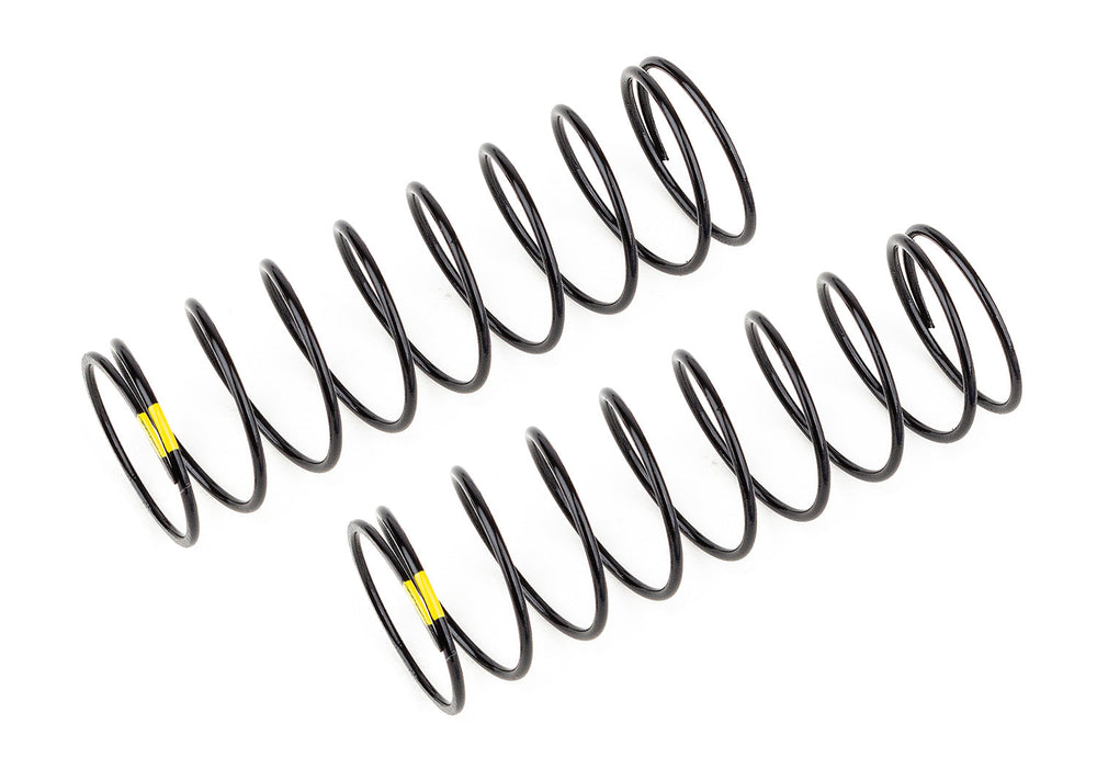 Team Associated 13mm Rear Shock Springs Yellow 2.3lb/in L61 9.5T 1.2D B6.4 (ONLINE ORDER ONLY)