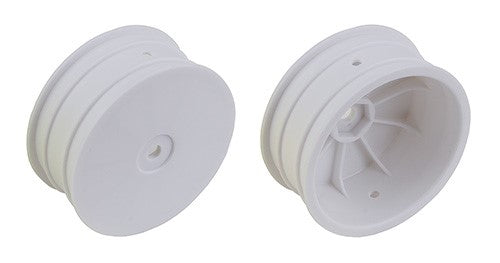 Team Associated 4WD Front Wheels 2.2" 12mm hex +1.5mm white (ONLINE ORDER ONLY)